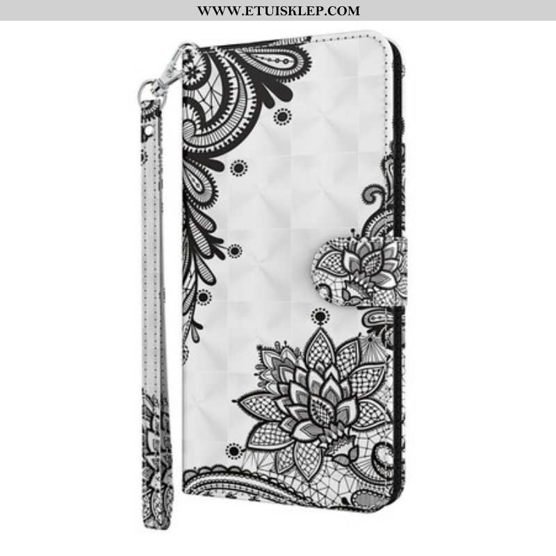 Etui Folio do iPhone 13 Mini Koronkowe Kwiaty